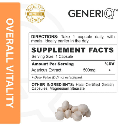 GENERIQ™ Agaricus, 500mg