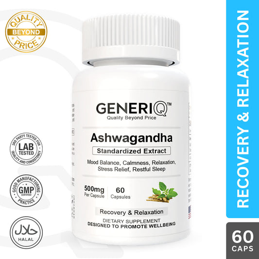 Ashwagandha Standardized Extract, 500mg