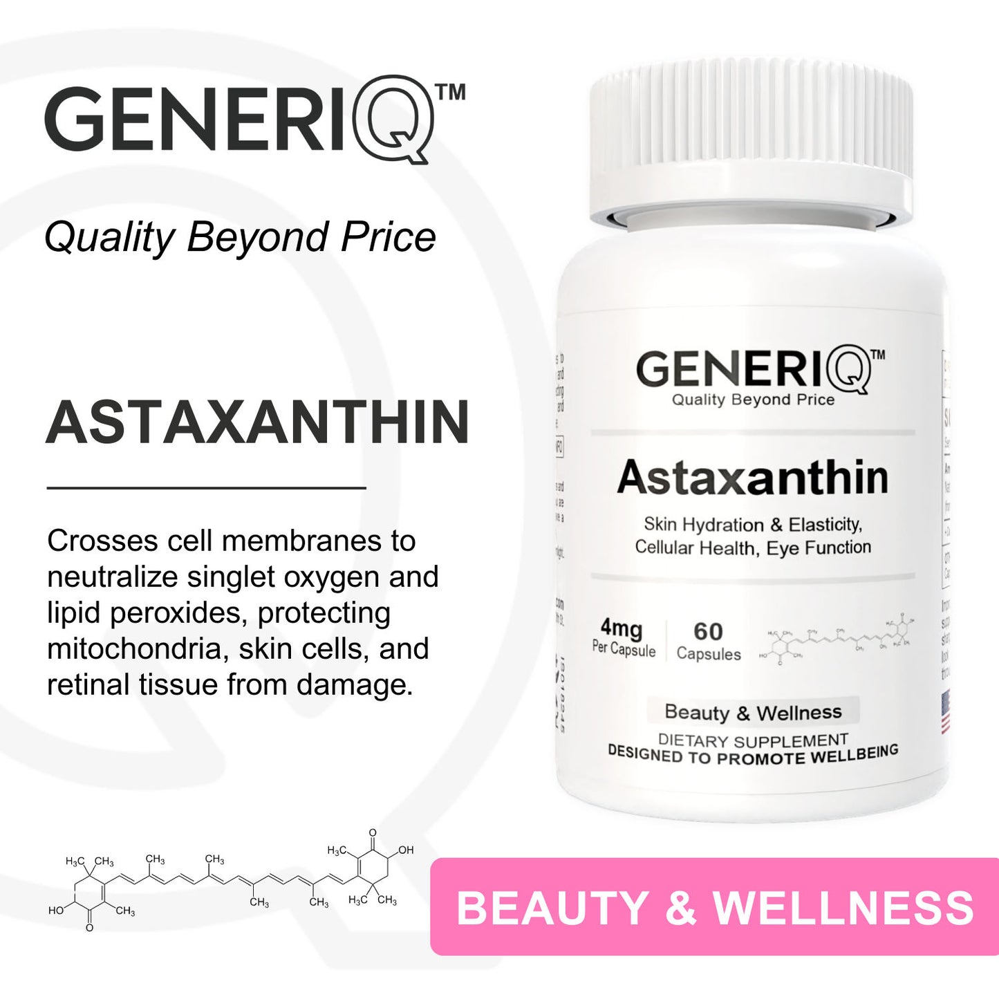 Astaxanthin, 4mg