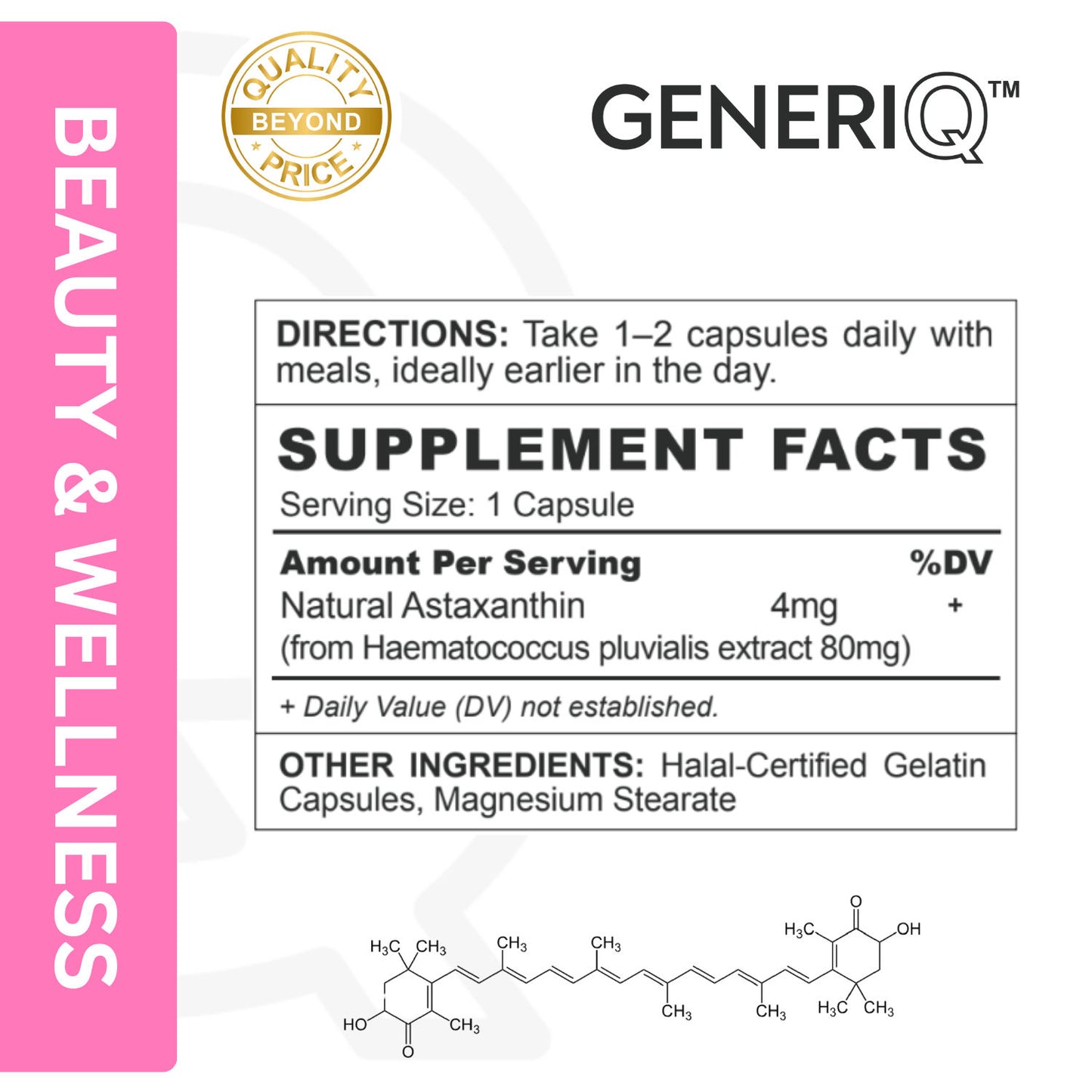 Astaxanthin, 4mg