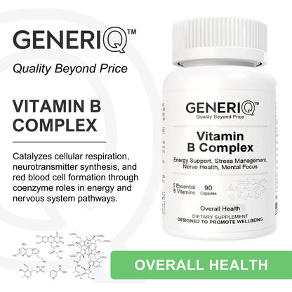 Vitamin B Complex, 5 Essential B Vitamins