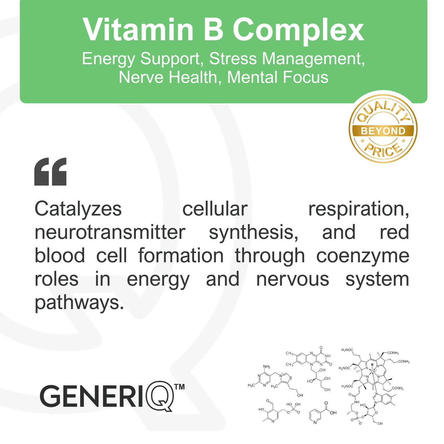 Vitamin B Complex, 5 Essential B Vitamins