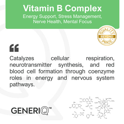 Vitamin B Complex, 5 Essential B Vitamins