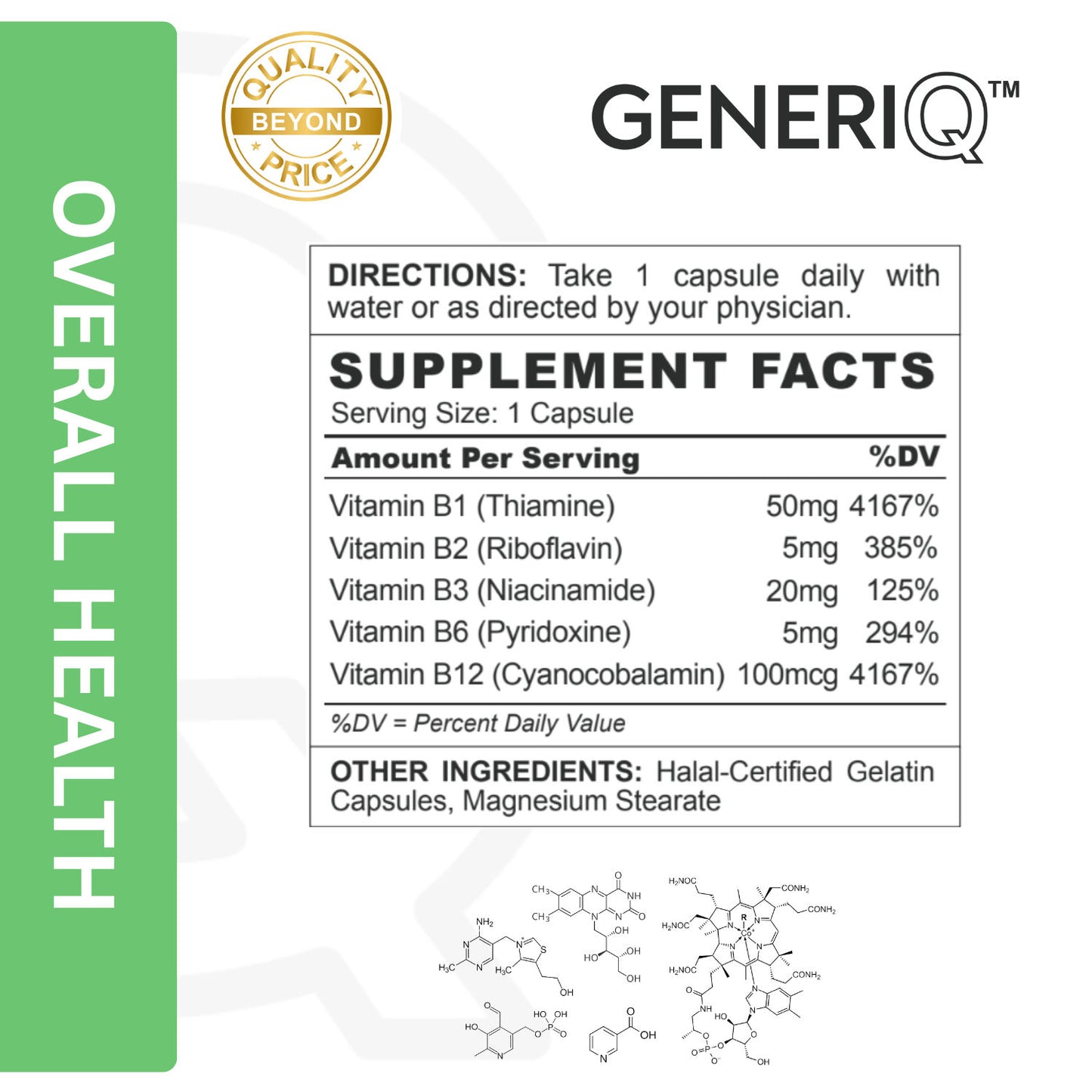 Vitamin B Complex, 5 Essential B Vitamins