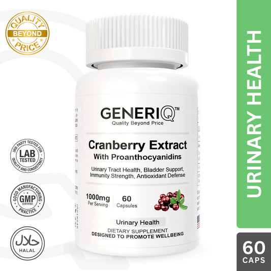 Cranberry Extract (Standardized to Proanthocyanidins), 1000mg