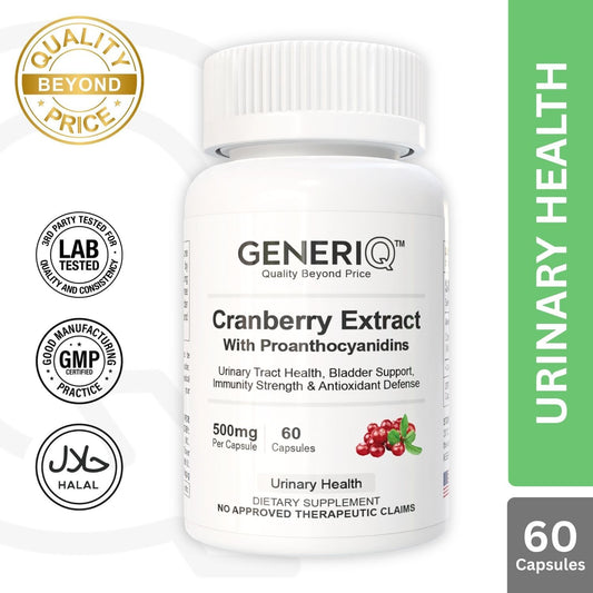 GENERIQ™ Cranberry Extract With Proanthocyanidins, 500mg