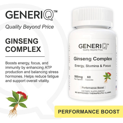 GENERIQ™ Ginseng Complex, 502mg