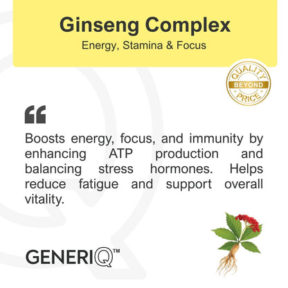 GENERIQ™ Ginseng Complex, 502mg