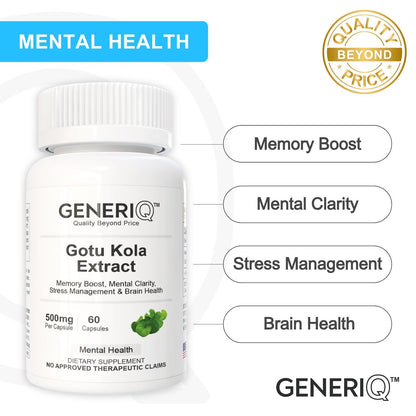 GENERIQ™ Gotu Kola Extract, 500mg