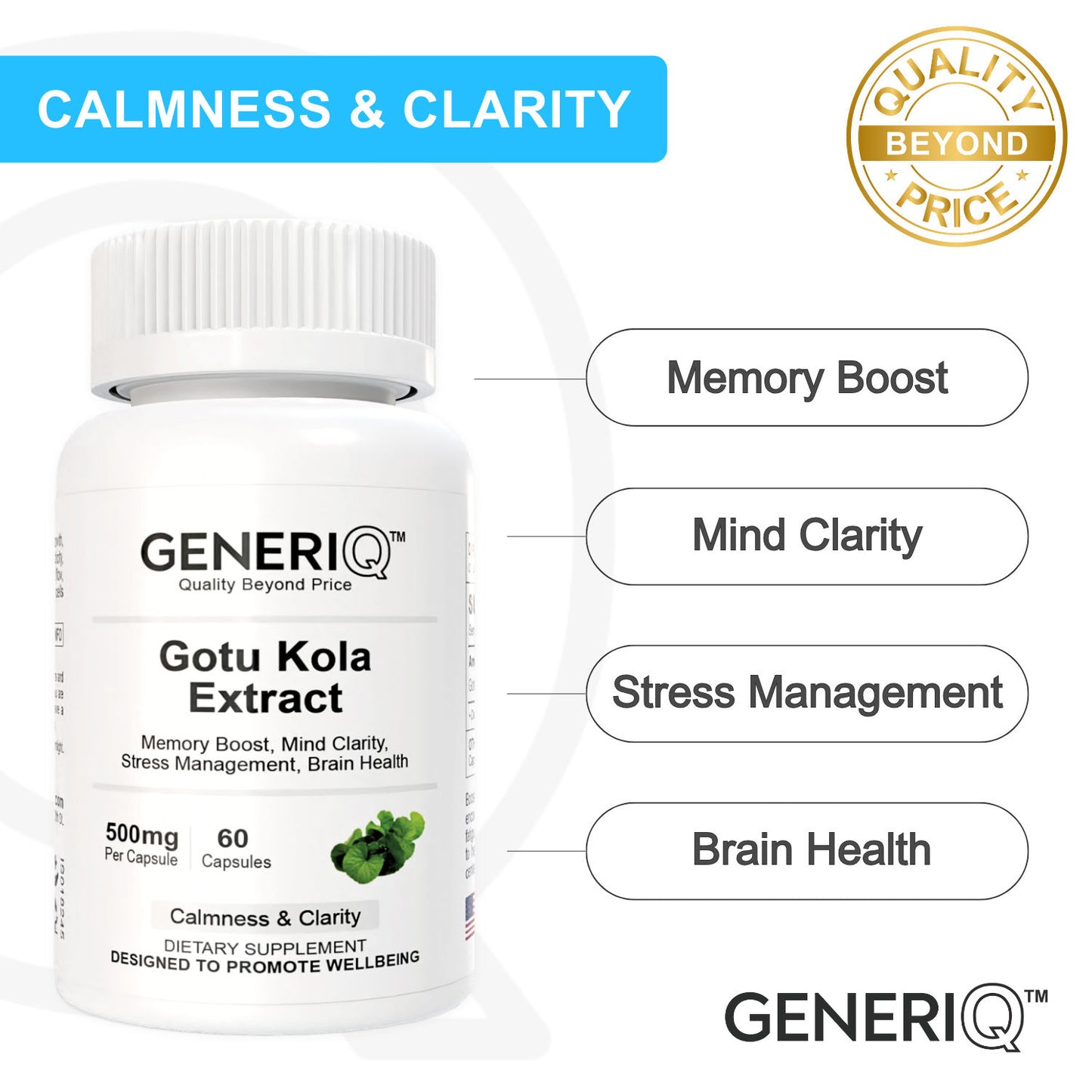 Gotu Kola Extract, 500mg