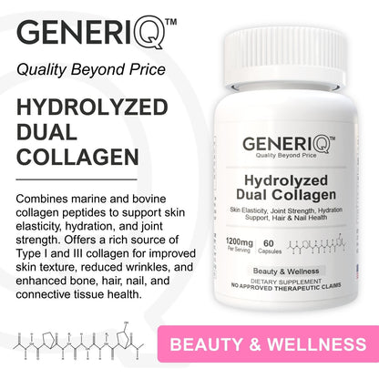 GENERIQ™ Hydrolyzed Dual Collagen, 1200mg