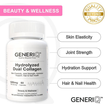 GENERIQ™ Hydrolyzed Dual Collagen, 1200mg