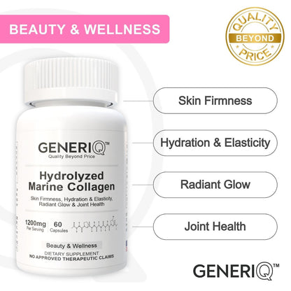 GENERIQ™ Hydrolyzed Marine Collagen, 1200mg
