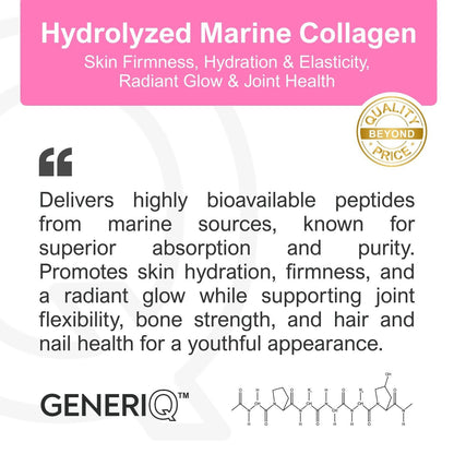 GENERIQ™ Hydrolyzed Marine Collagen, 1200mg