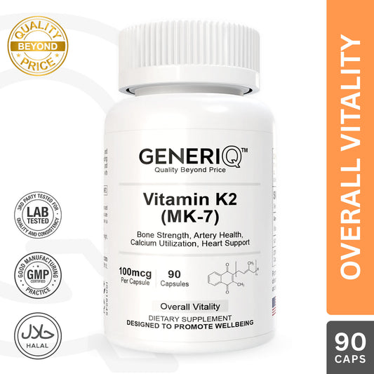 Vitamin K2 (MK-7), 100mcg
