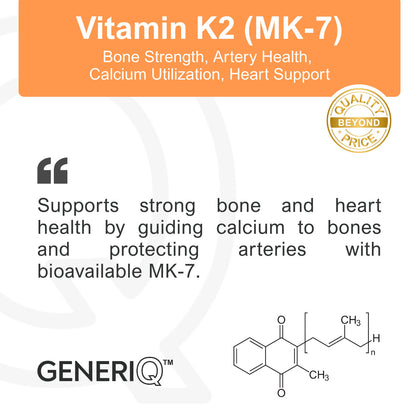 Vitamin K2 (MK-7), 100mcg