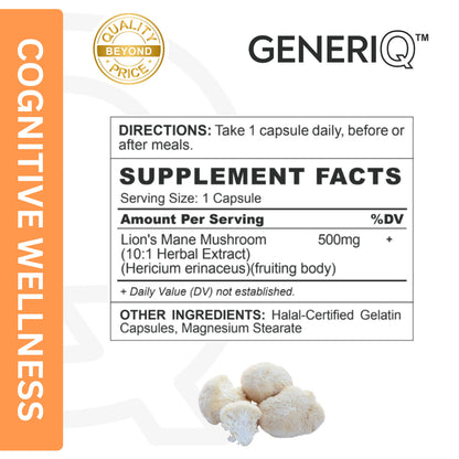 Lion’s Mane Mushroom, 500mg
