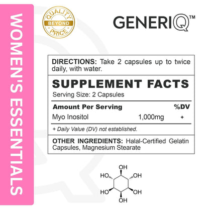 GENERIQ™ Inositol, 1000mg