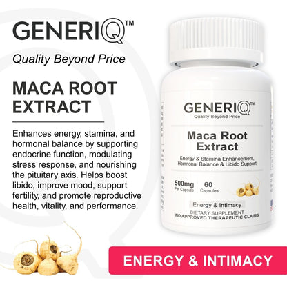GENERIQ™ Maca Root Extract, 500mg