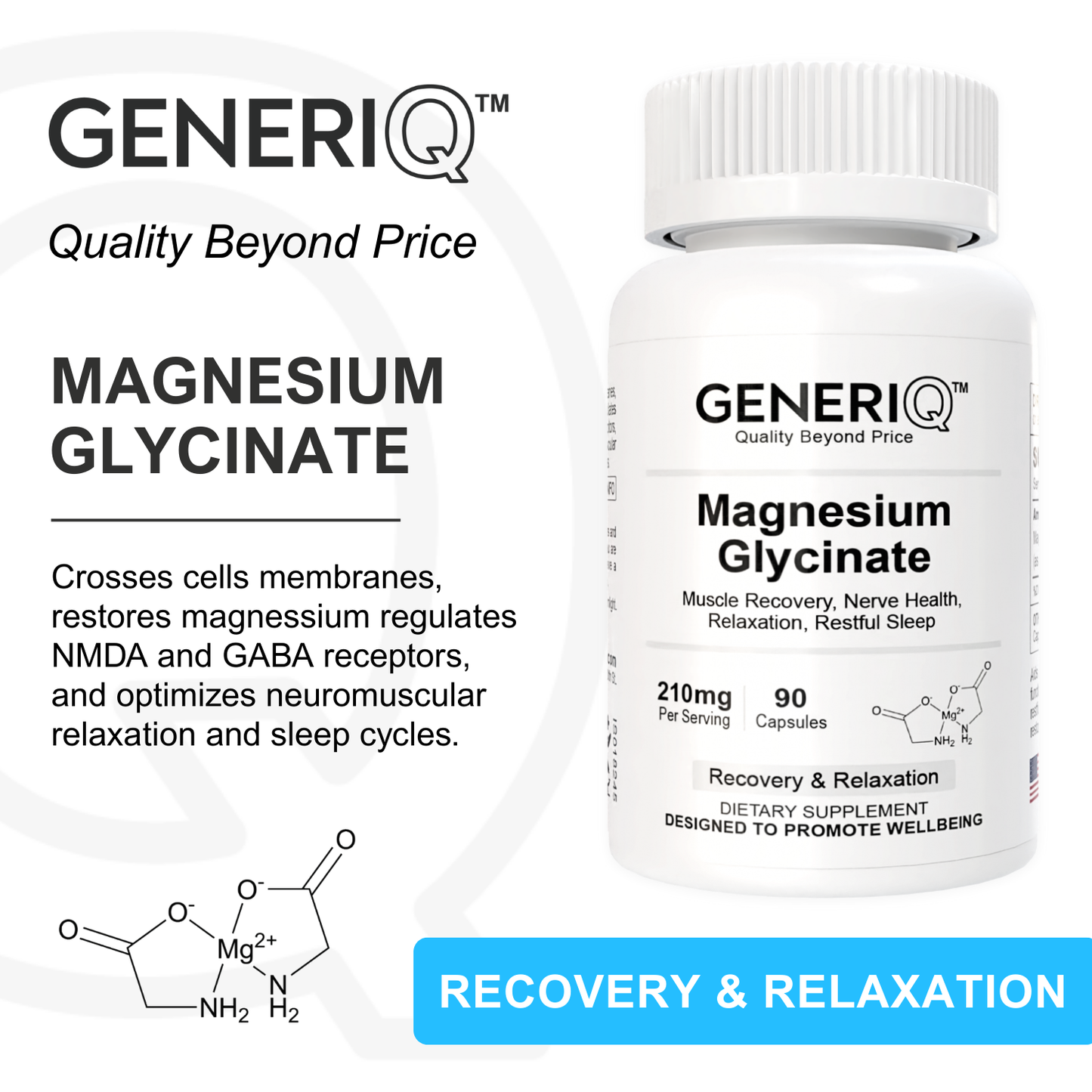 Magnesium Glycinate, 210mg