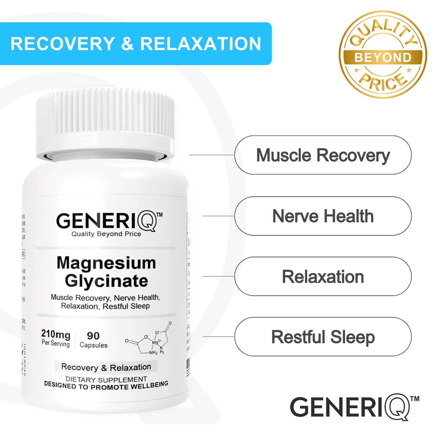 Magnesium Glycinate, 210mg