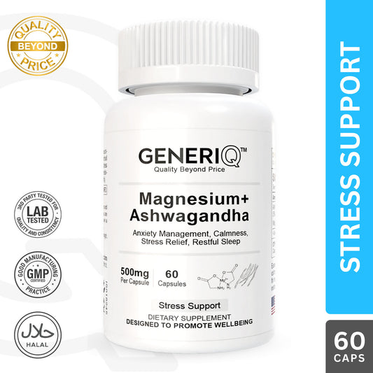 Magnesium + Ashwagandha, 500mg