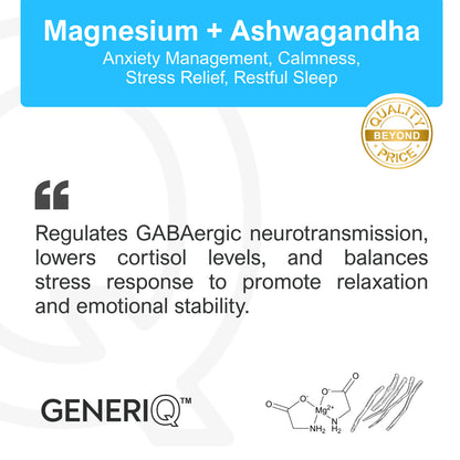 Magnesium + Ashwagandha, 500mg
