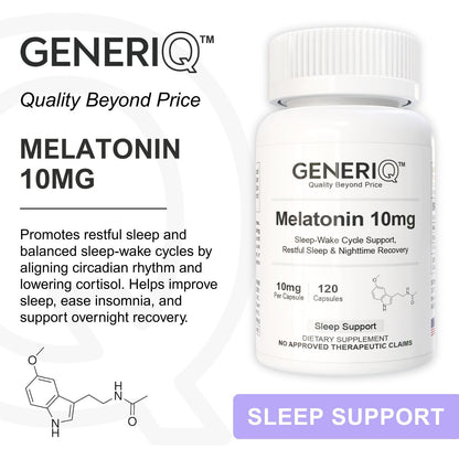 GENERIQ™ Melatonin, 10mg