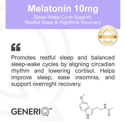 GENERIQ™ Melatonin, 10mg
