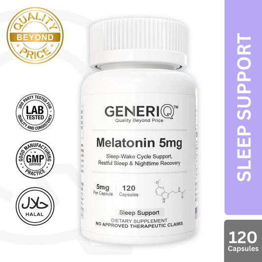 GENERIQ™ Melatonin, 5mg