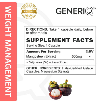 GENERIQ™ Mangosteen Extract, 500mg