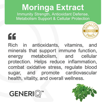 GENERIQ™ Moringa Extract, 500mg