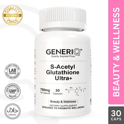 S-Acetyl Glutathione + Oral Sunblock + Boosters, 700mg