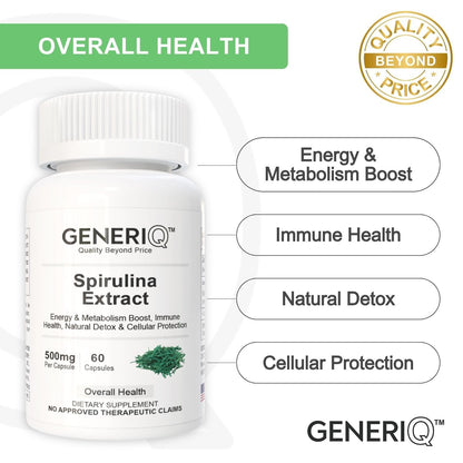 GENERIQ™ Spirulina Extract, 500mg