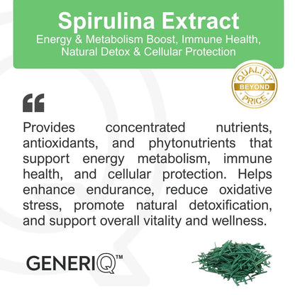GENERIQ™ Spirulina Extract, 500mg
