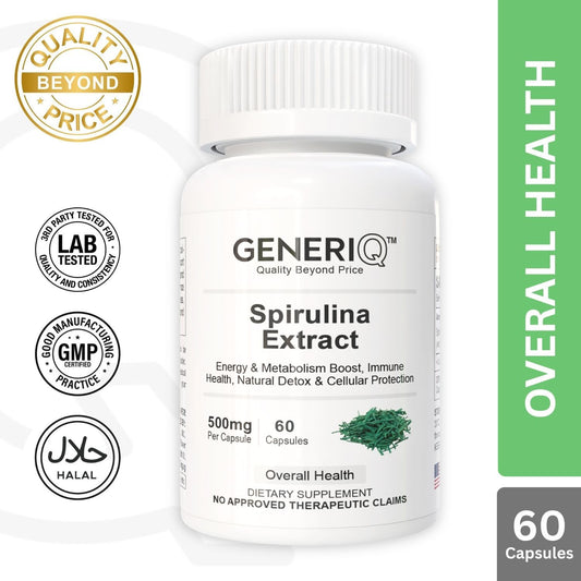 GENERIQ™ Spirulina Extract, 500mg