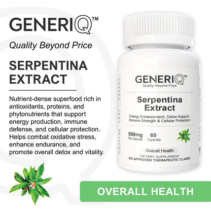 GENERIQ™ Serpentina Extract, 500mg