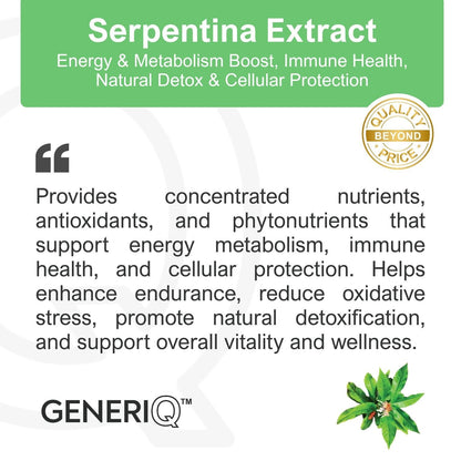 GENERIQ™ Serpentina Extract, 500mg
