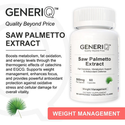 GENERIQ™ Saw Palmetto Extract, 500mg
