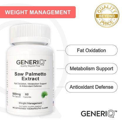 GENERIQ™ Saw Palmetto Extract, 500mg