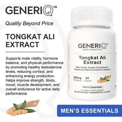 GENERIQ™ Tongkat Ali Extract, 500mg