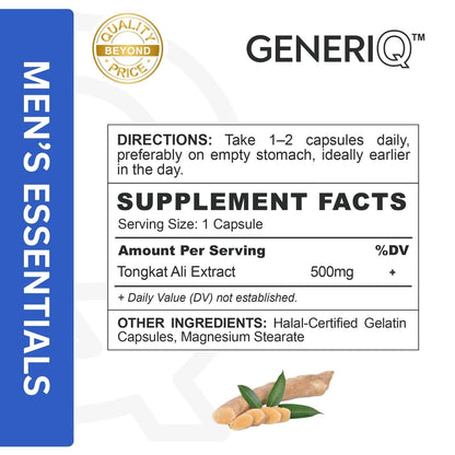 GENERIQ™ Tongkat Ali Extract, 500mg