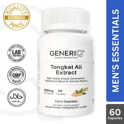 GENERIQ™ Tongkat Ali Extract, 500mg