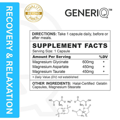 GENERIQ™ Triple Magnesium Complex, 1800mg
