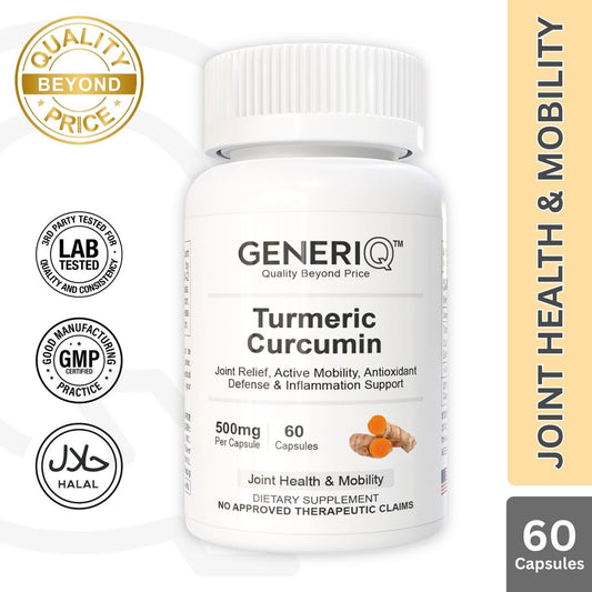 GENERIQ™ Turmeric Curcumin, 500mg