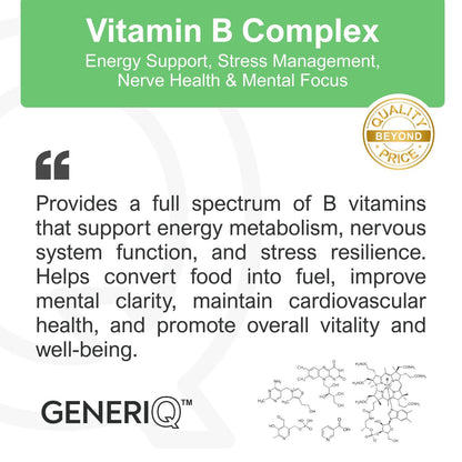 GENERIQ™ Vitamin B Complex, 200mg