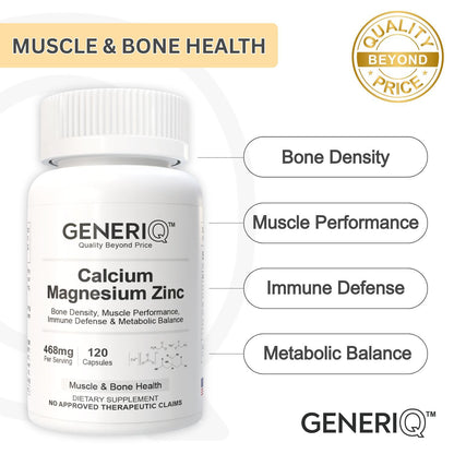 GENERIQ™ Calcium Magnesium Zinc, 468mg