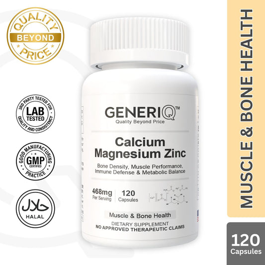 GENERIQ™ Calcium Magnesium Zinc, 468mg