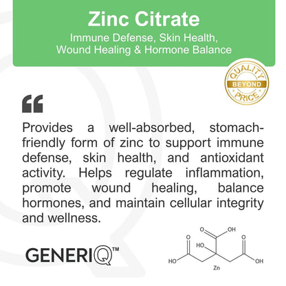 GENERIQ™ Zinc, 40mg