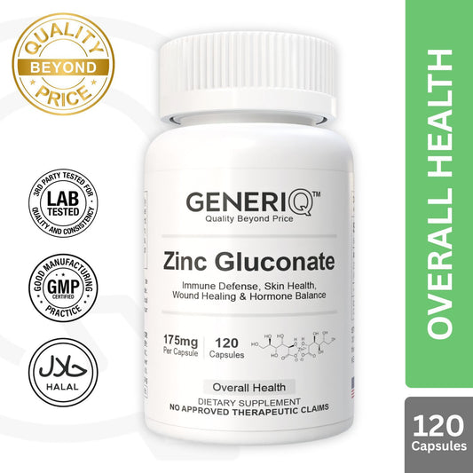 GENERIQ™ Zinc Gluconate, 175mg